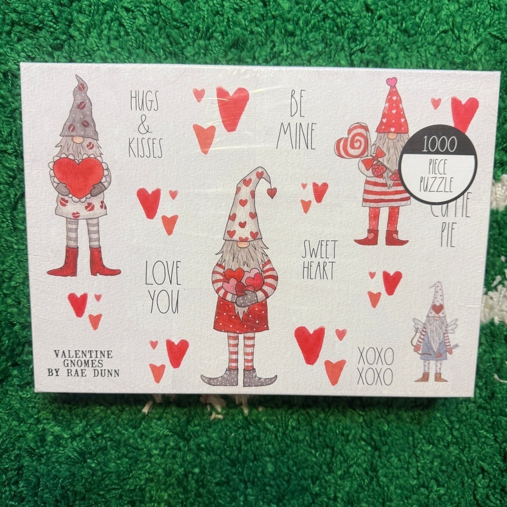 Rae Dunn Valentine Gnomes & Happy Pawlentine's‎ Day 1000 Piece Puzzle